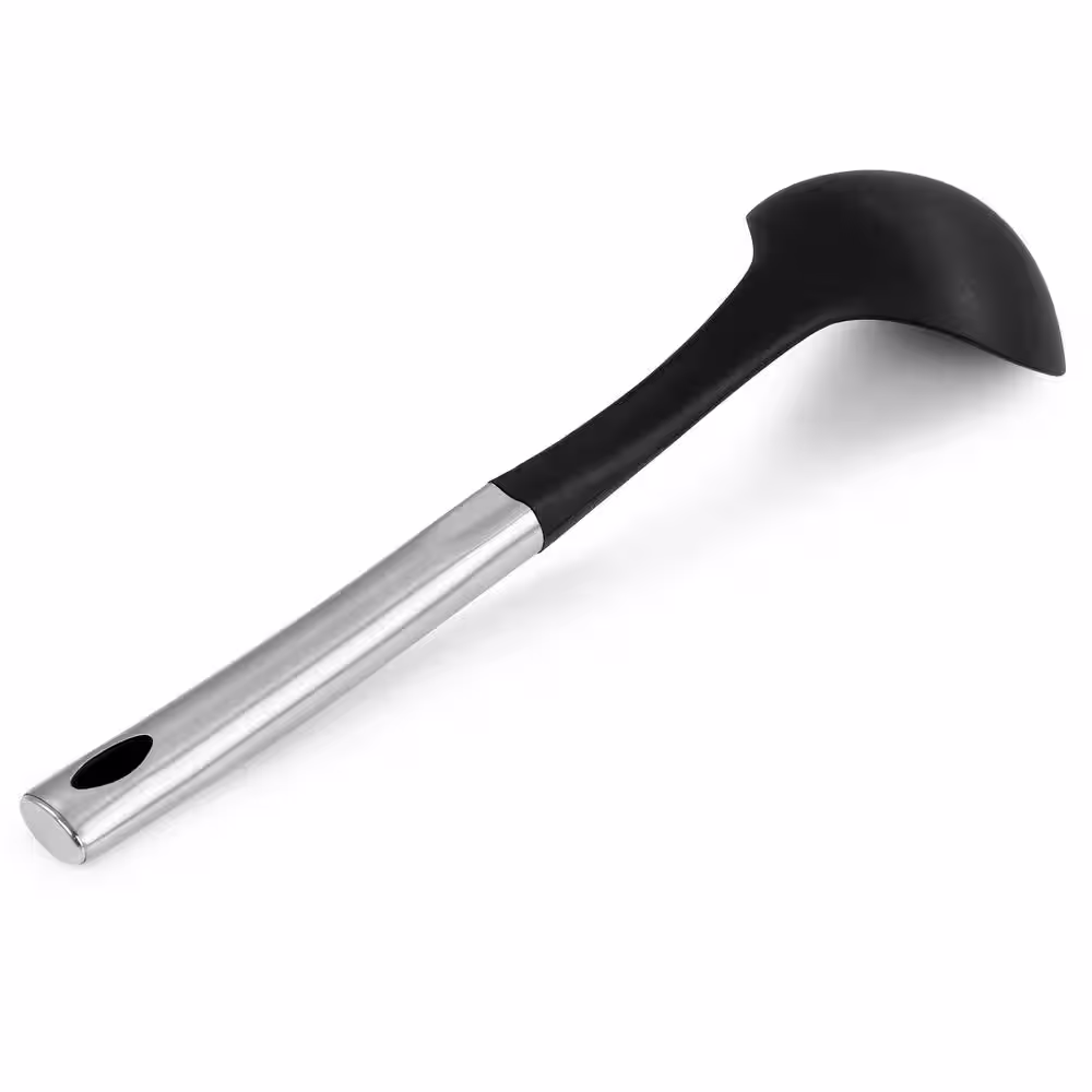 Oster Baldwyn Nylon Ladle Kitchen Utensil with Stainless Steel Handle