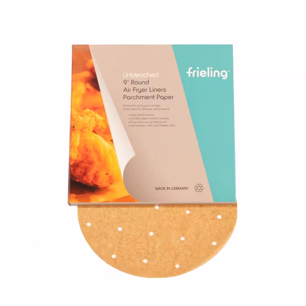 Frieling Air Fryer Liners, 9 in. Round with Holes, 50-Pieces in Box (3-Pack)