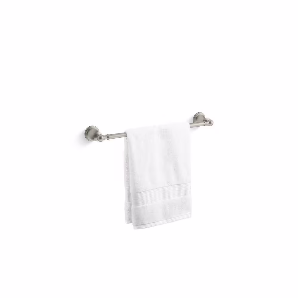 KOHLER Capilano 18 in. Towel Bar in Vibrant Brushed Nickel