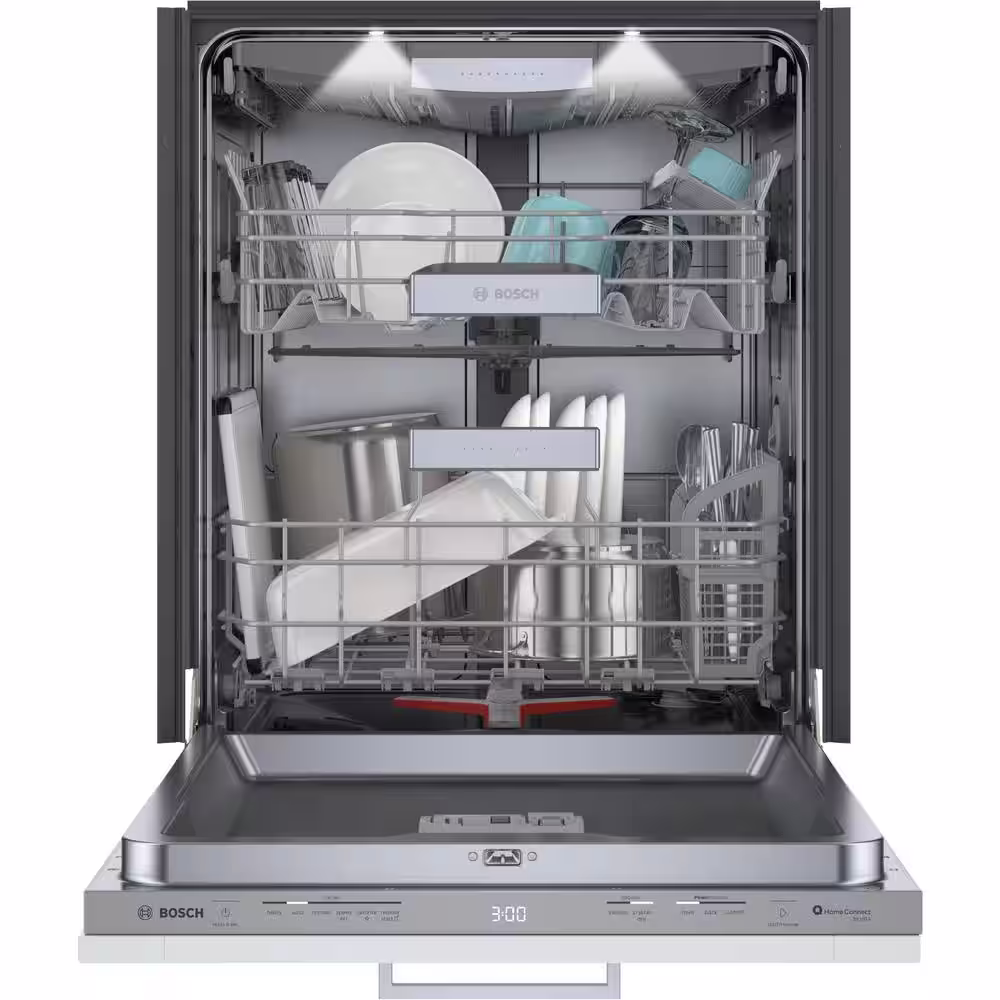 Bosch Benchmark Series 24 in. Custom Top Control Tall Tub Dishwasher with Stainless Steel Tub, 39dBA