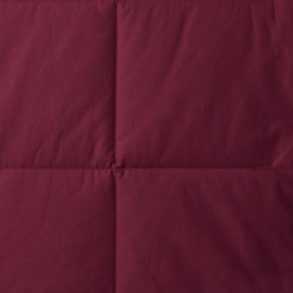 The Company Store LaCrosse LoftAIRE Down Alternative Merlot Cotton Throw Blanket