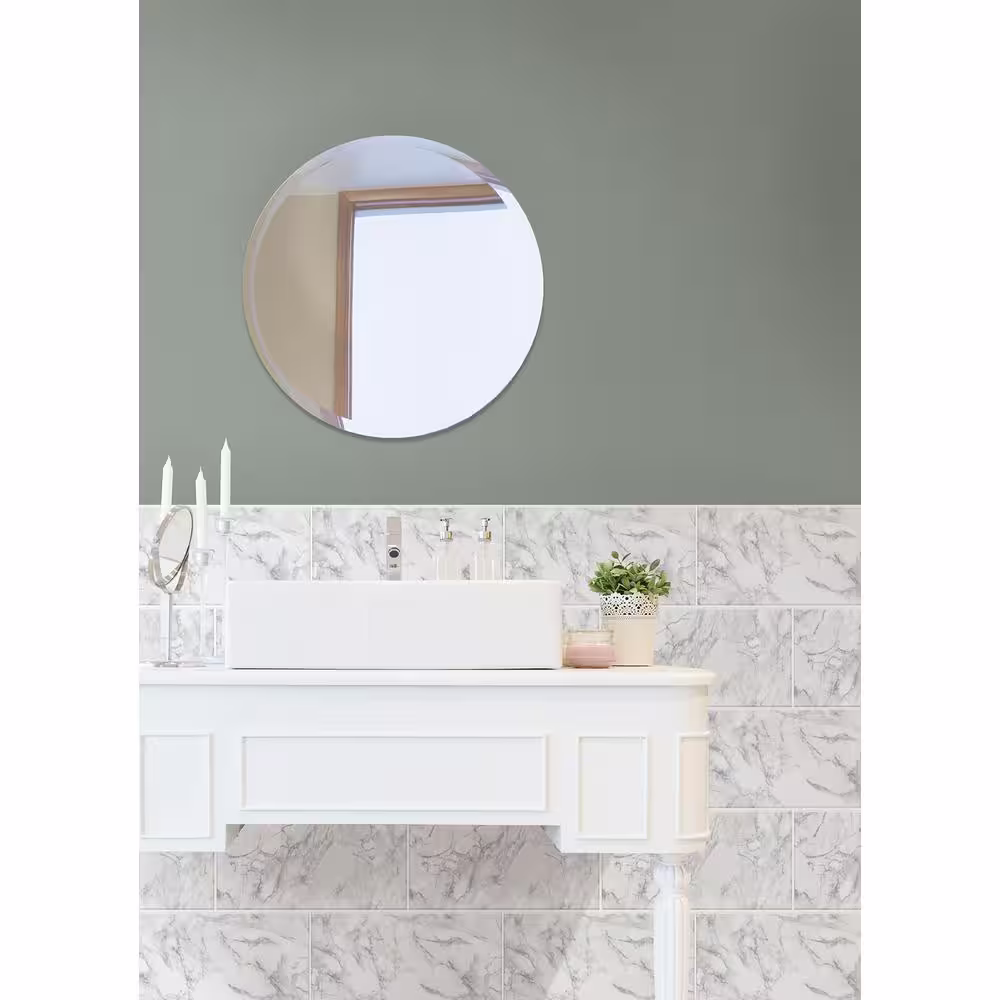 InHome Grey Mila Marble Peel and Stick Rolled Backsplash Sample