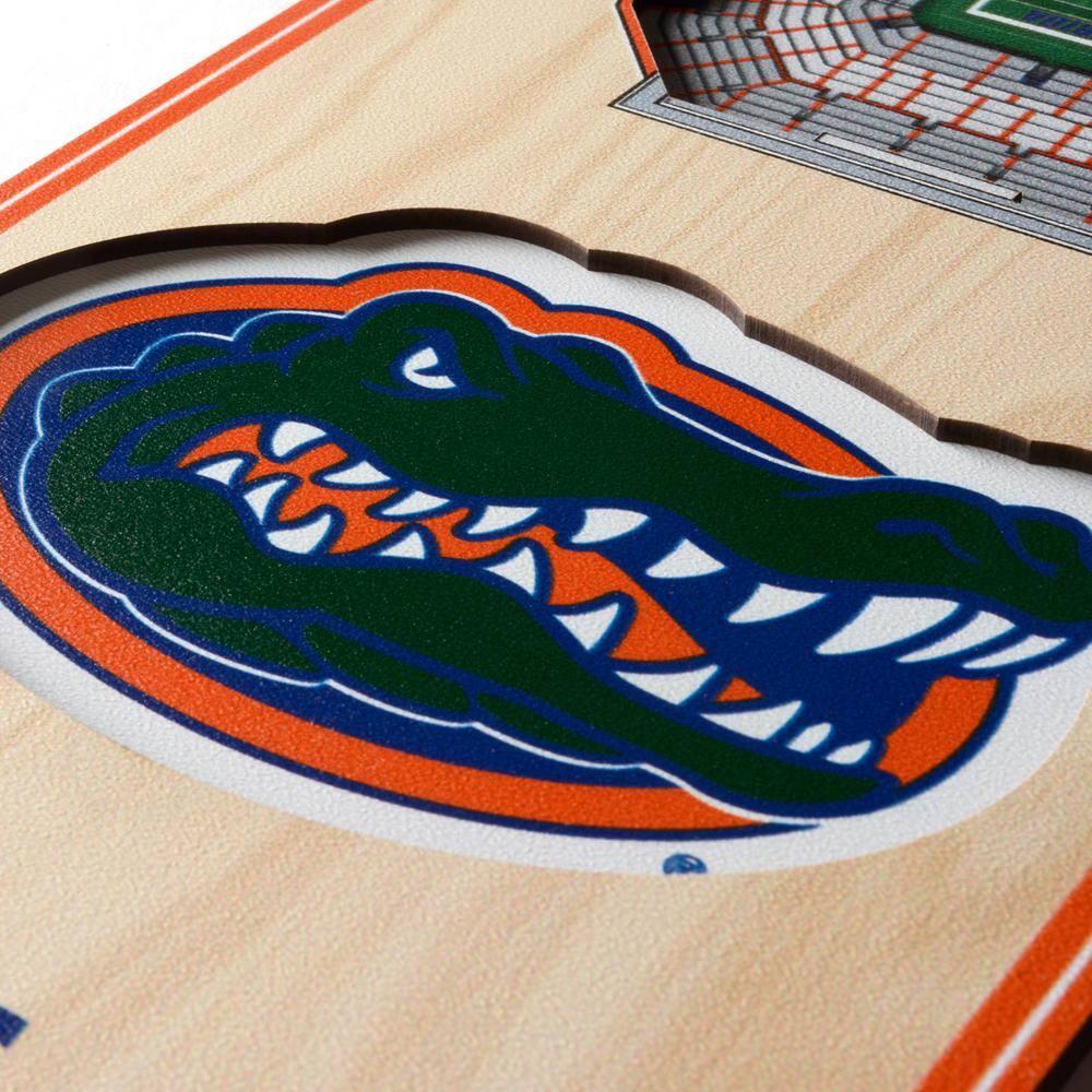 YouTheFan NCAA Florida Gators 6 in. x 19 in. 3D Stadium Banner-Ben Hill Griffin Stadium