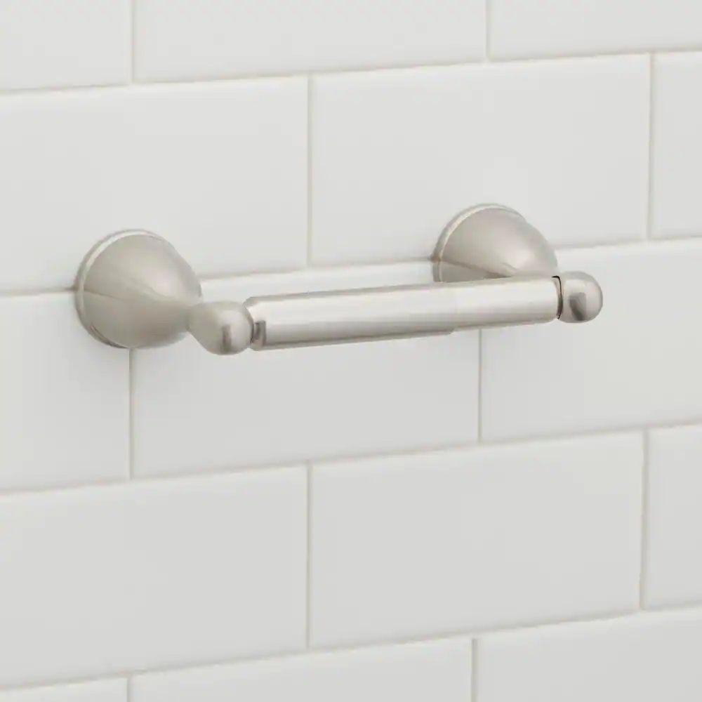 Glacier Bay Builders Spot Free Toilet Paper Holder in Brushed Nickel