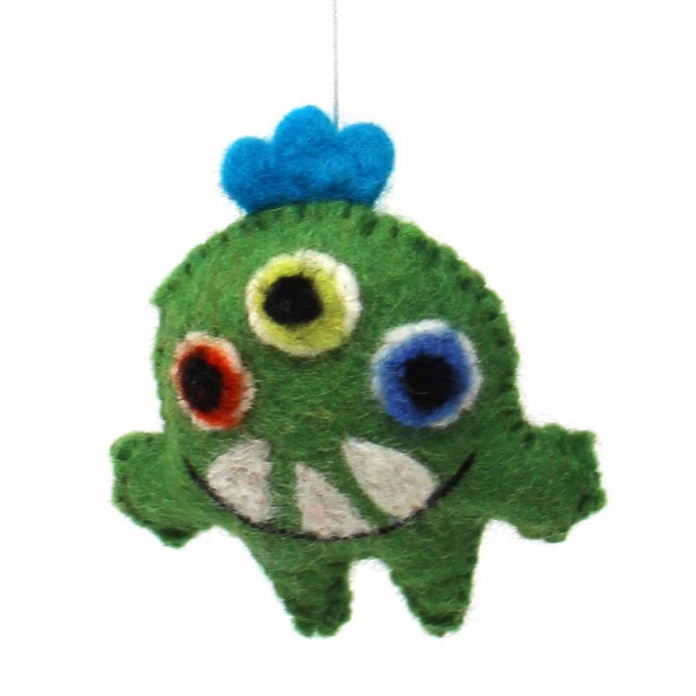 Global Crafts Colorful Monster Baby Nursery Felt Mobile