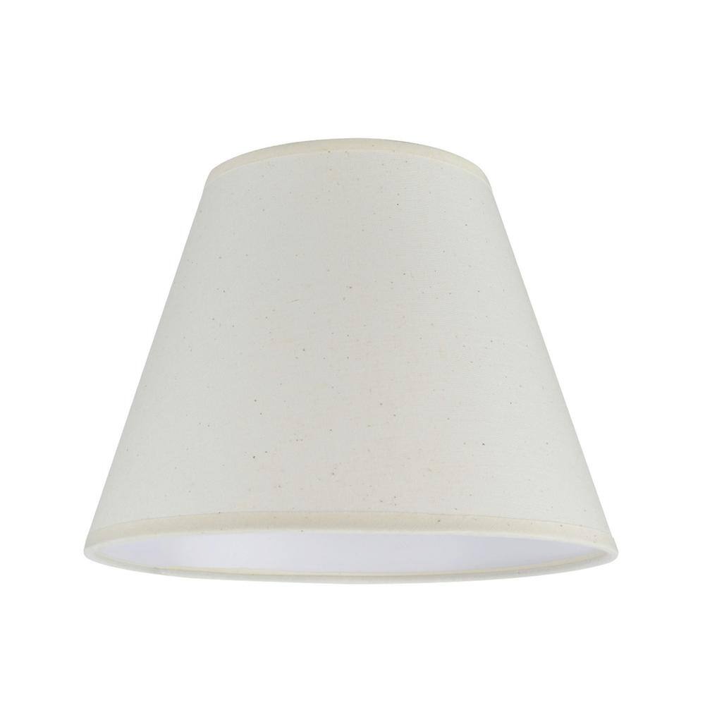Aspen Creative Corporation 9 in. x 7 in. Ivory Hardback Empire Lamp Shade