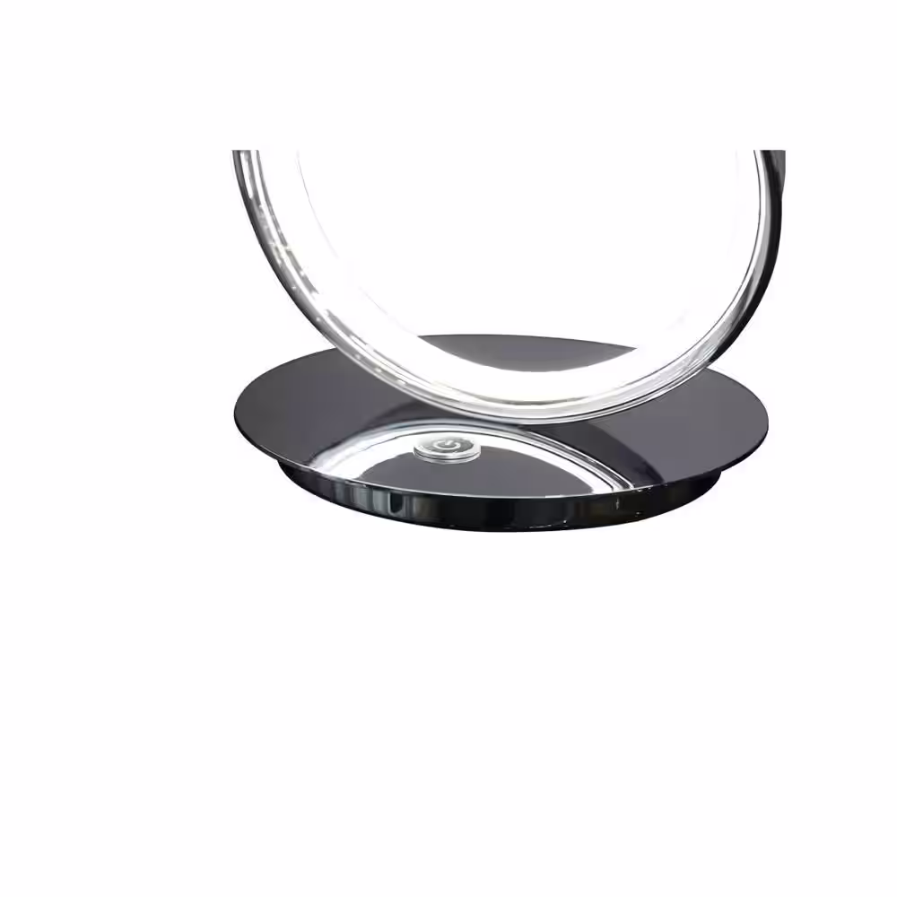 Finesse Decor Amsterdam 26 in. 15-Watt, Chrome Integrated LED, Table Lamp