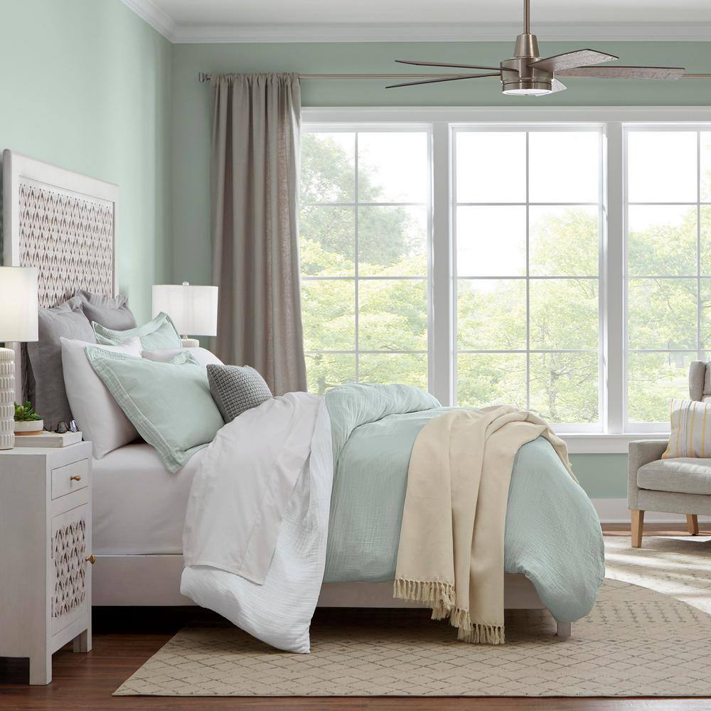 LEVTEX HOME Camden Grey Cotton Euro Sham (Set of 2)