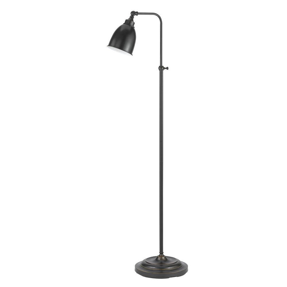 CAL Lighting 62 in. Dark Bronze Metal Adjustable Pharmacy Floor Lamp