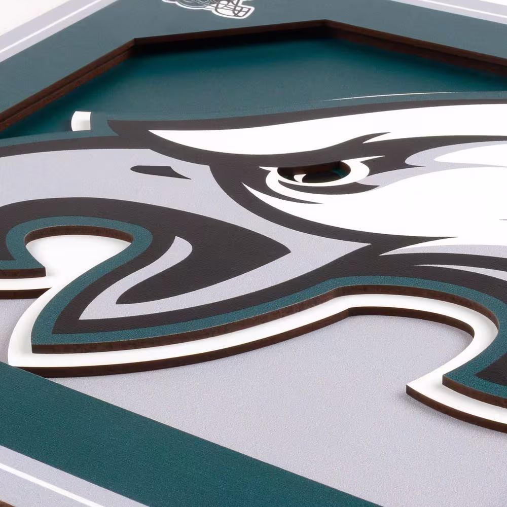 None NFL Philadelphia Eagles 3D Logo Series Wall Art - 12x12