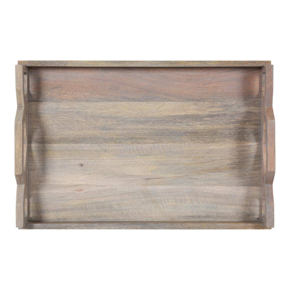 Kate and Laurel Grassley White Decorative Tray