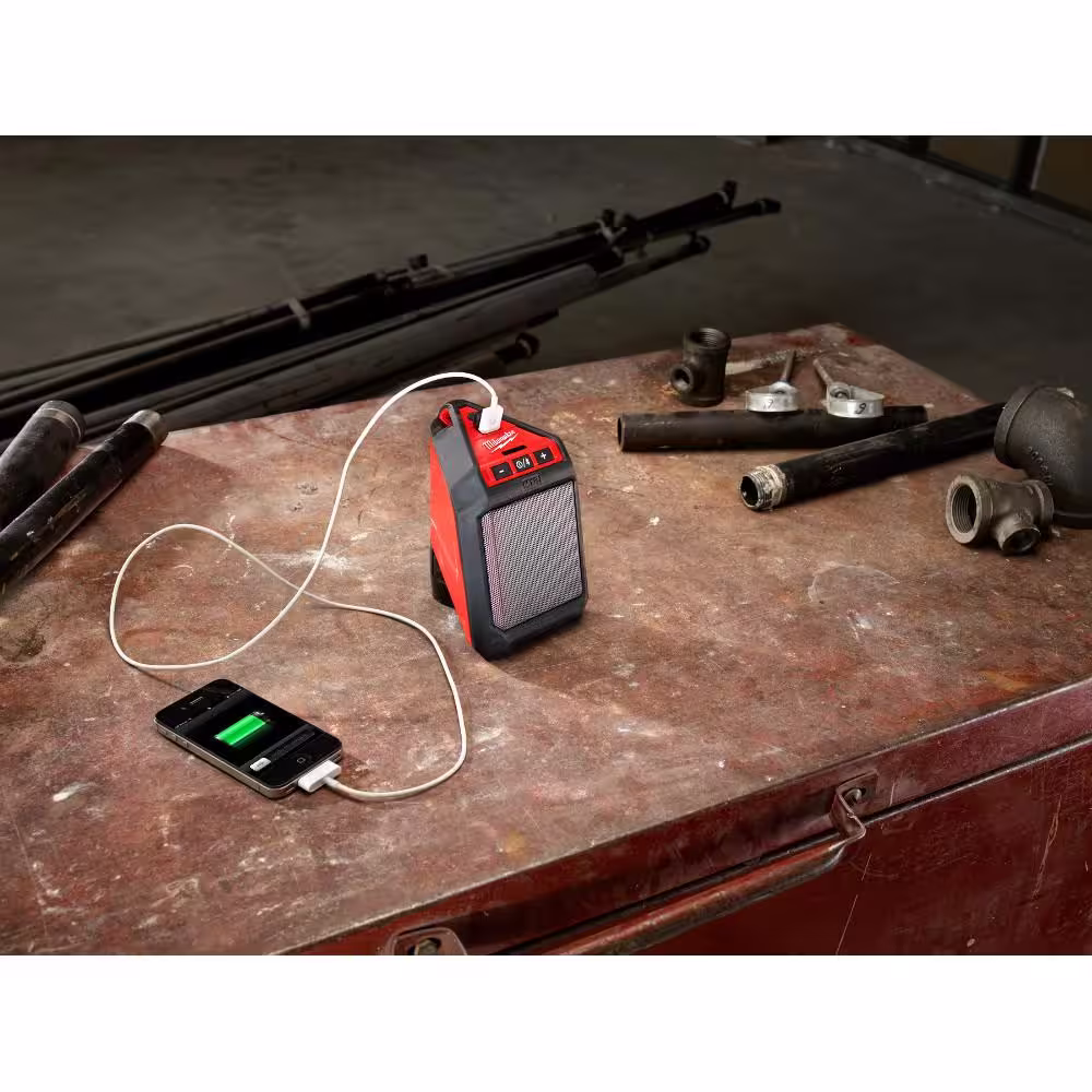 Milwaukee M12 12V Lithium-Ion Cordless Drill Driver/Impact Driver Combo Kit (2-Tool) with M12 Wireless Speaker