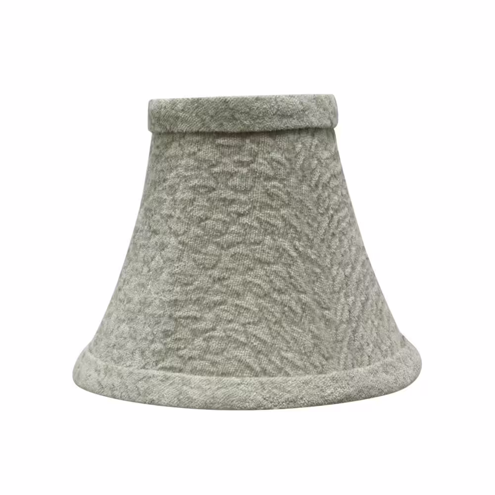 Aspen Creative Corporation 6 in. x 5 in. Light Grey Bell Lamp Shade (2-Pack)