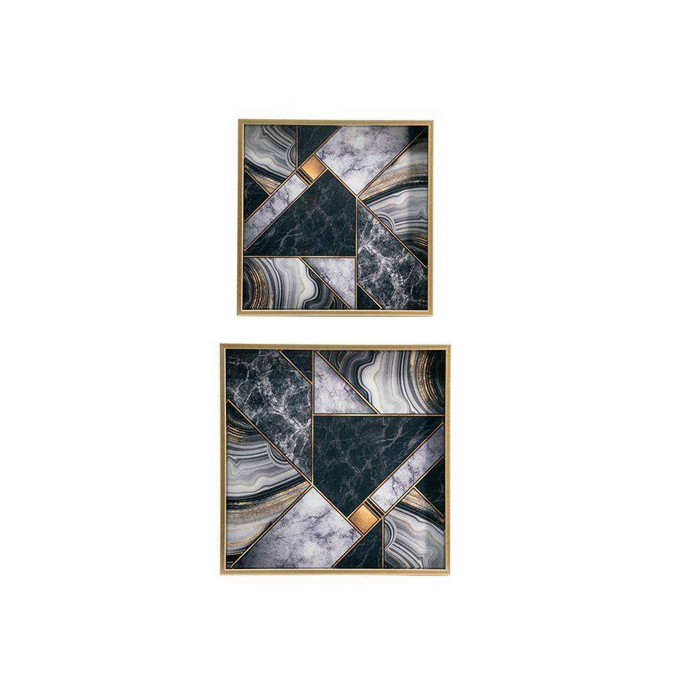 None Arturo Multi-Colored Decorative Tray (Set of 2)