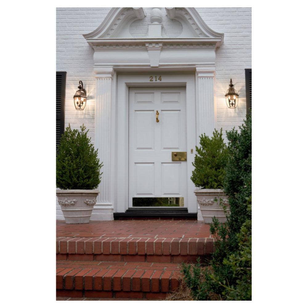 Generation Lighting Lancaster Mini 1-Light Traditional Antique Bronze Outdoor Wall Mount Lantern