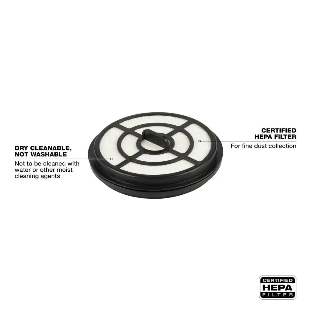 Milwaukee HEPA Filter for Milwaukee M18 FUEL Backpack Vacuum (2-Pack)