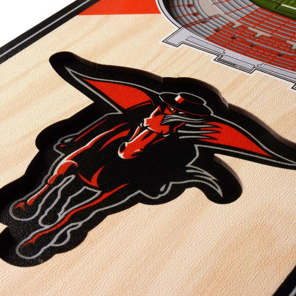 YouTheFan NCAA Texas Tech Red Raiders 6 in. x 19 in. 3D Stadium Banner-Jones ATandT Stadium