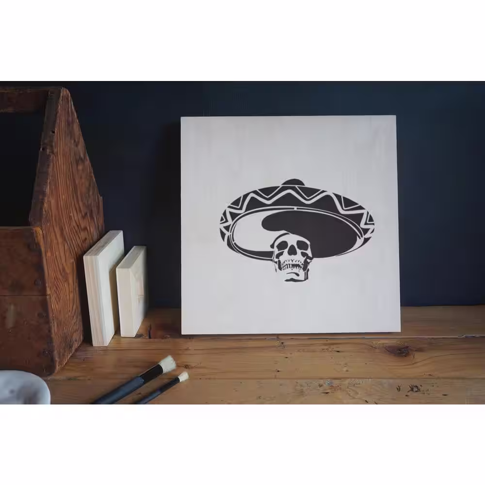 Stencil1 Mexican Skull Stencil