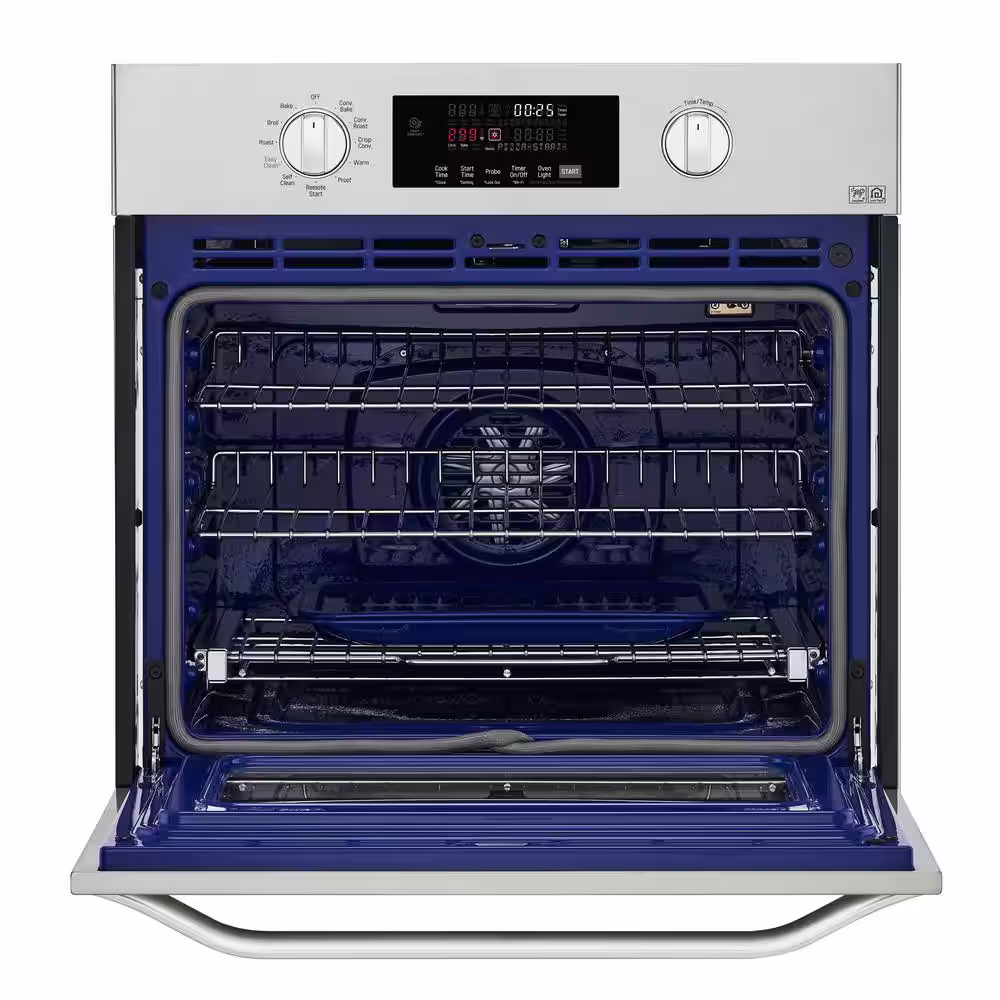 LG STUDIO 29.75 in. Smart Single Electric Wall Oven with Convection Self-Cleaning in Stainless Steel