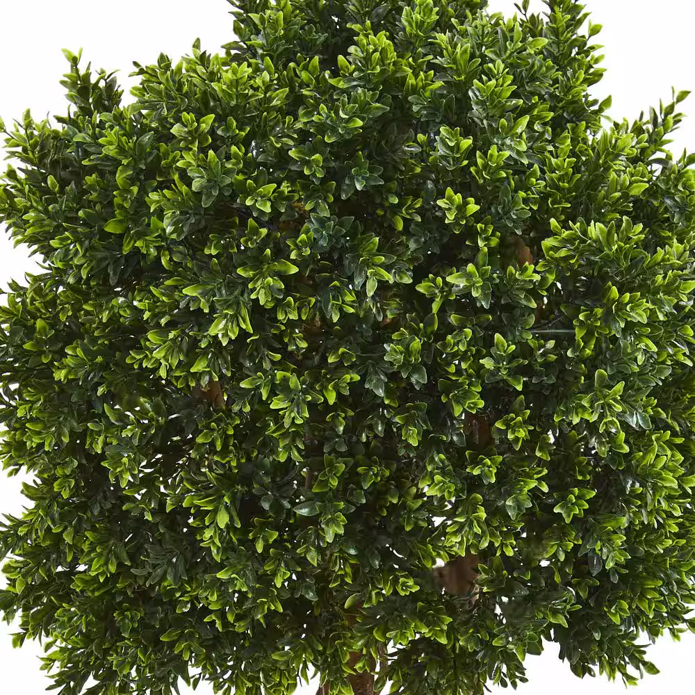 Nearly Natural Indoor/Outdoor 46 In. Boxwood Artificial Topiary Tree UV Resistant
