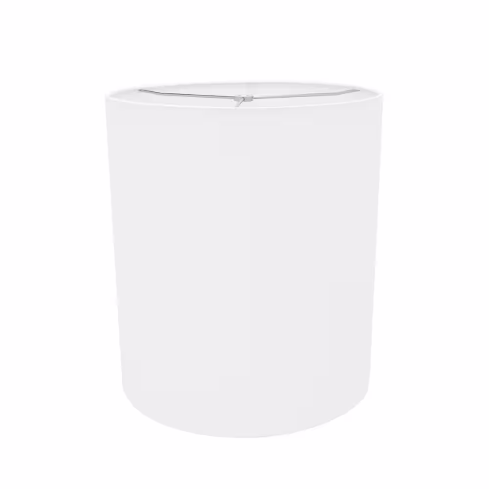 Aspen Creative Corporation 14 in. x 16 in. White Drum/Cylinder Lamp Shade
