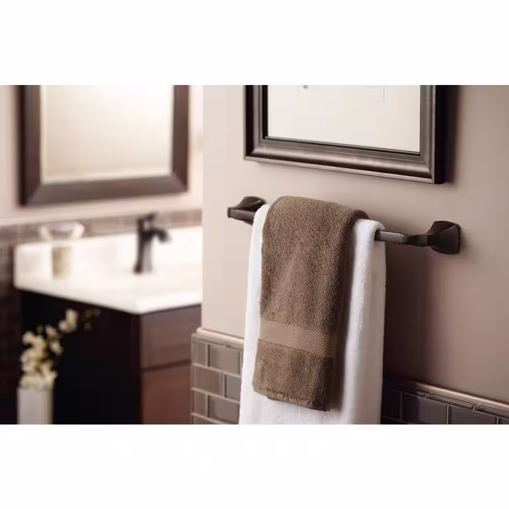 MOEN Voss 24 in. Towel Bar in Oil Rubbed Bronze