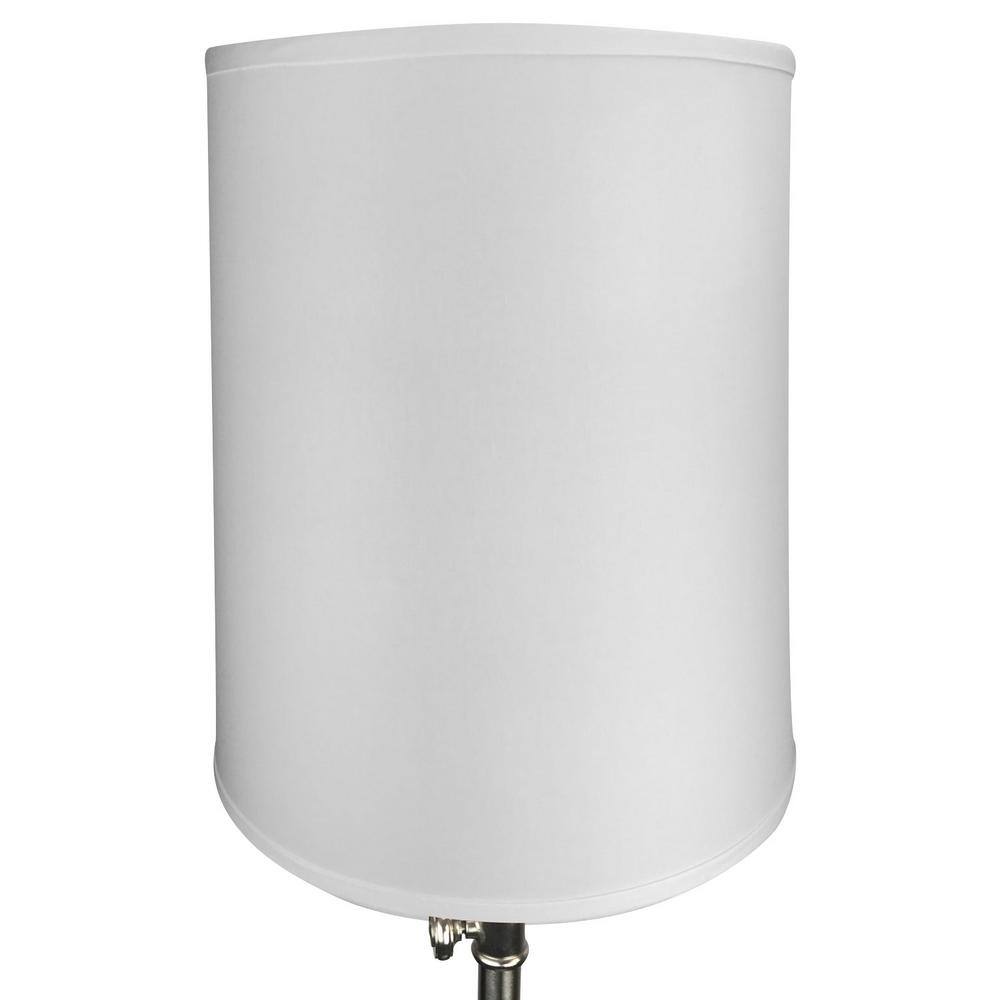 FenchelShades.com Fenchel Shades 13 in. Top Diameter x 15 in. Bottom Diameter x 17 in. Slant, Linen White Empire Lamp Shade