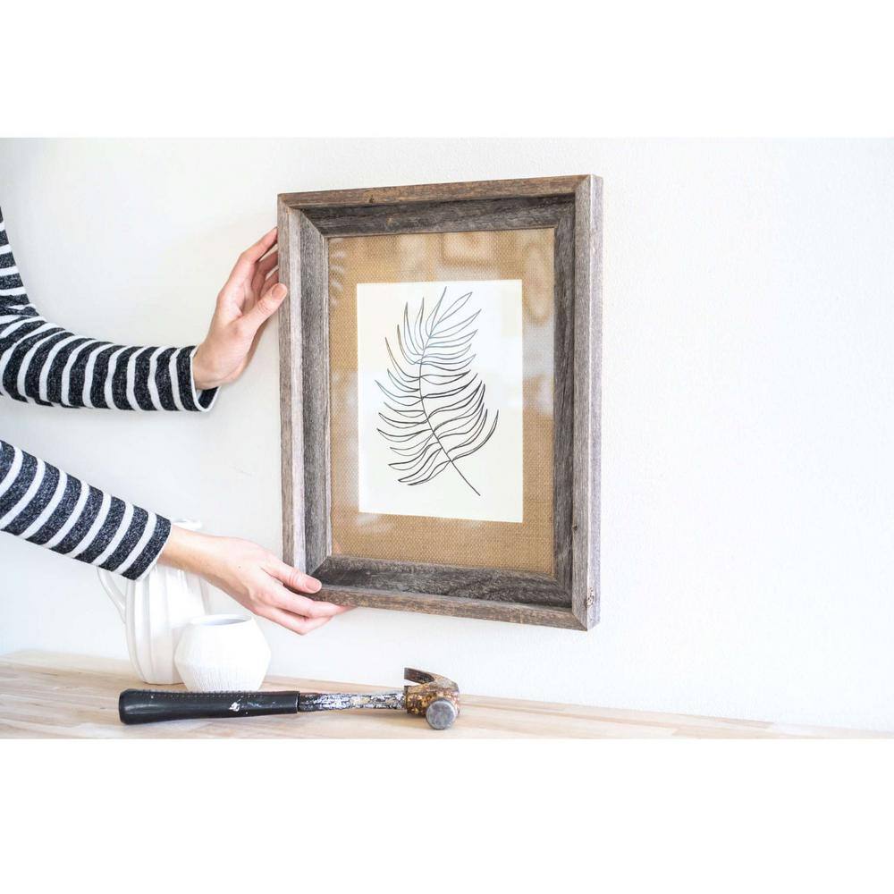 HomeRoots Josephine 11 in. x 14 in. Burlap Picture Frame