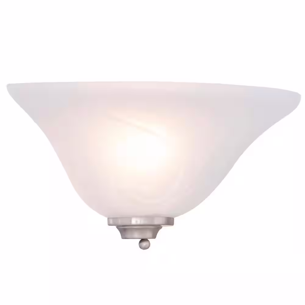 Volume Lighting 1-Light Brushed Nickel Interior Wall Sconce