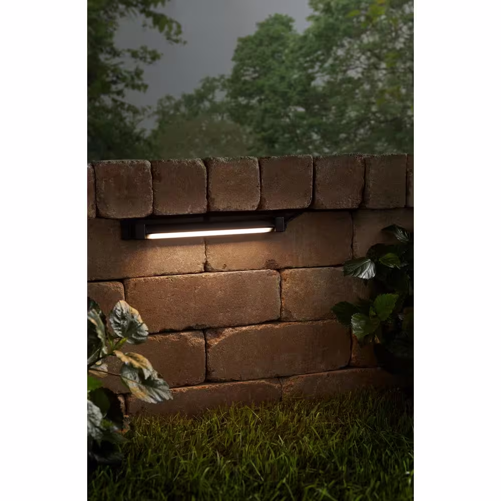 Hampton Bay 25-Watt Equivalent Low Voltage Black LED Outdoor Deck Light