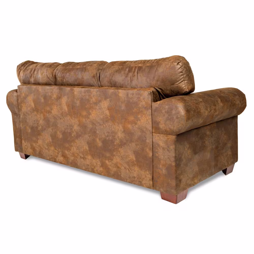 American Furniture Classics Buckskin 88 in. Width Buckskin Pinto Microfiber Queen Size Sofa Bed