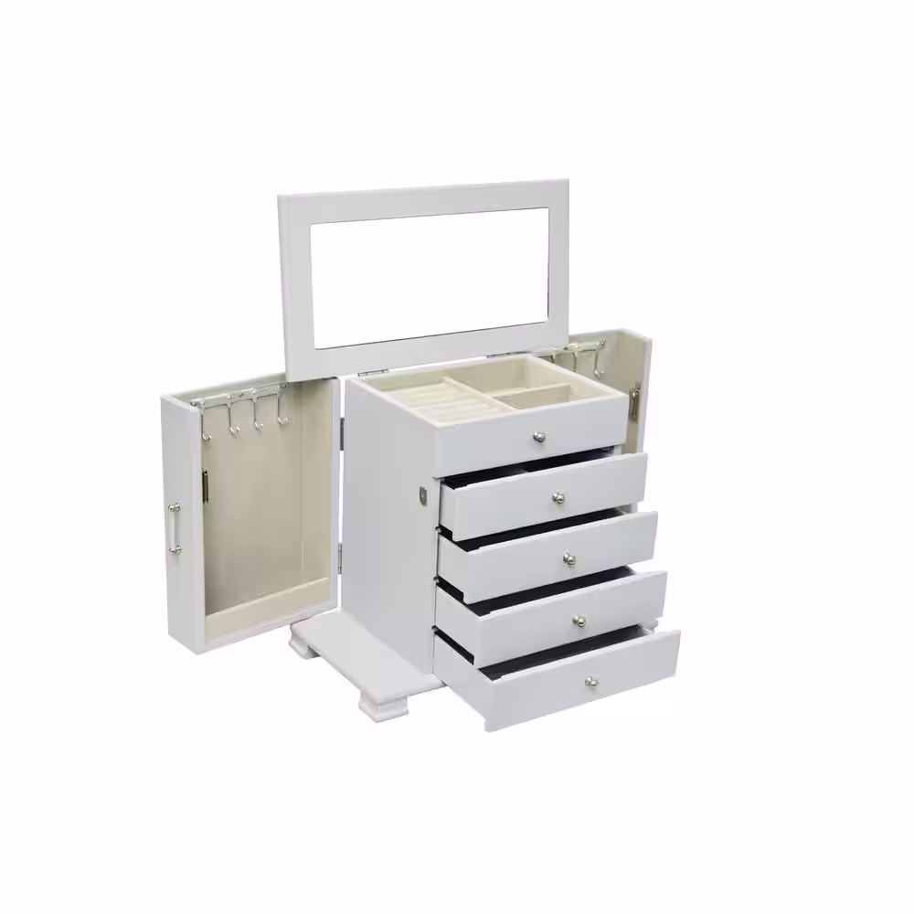 None Gray Modern Jewelry Box