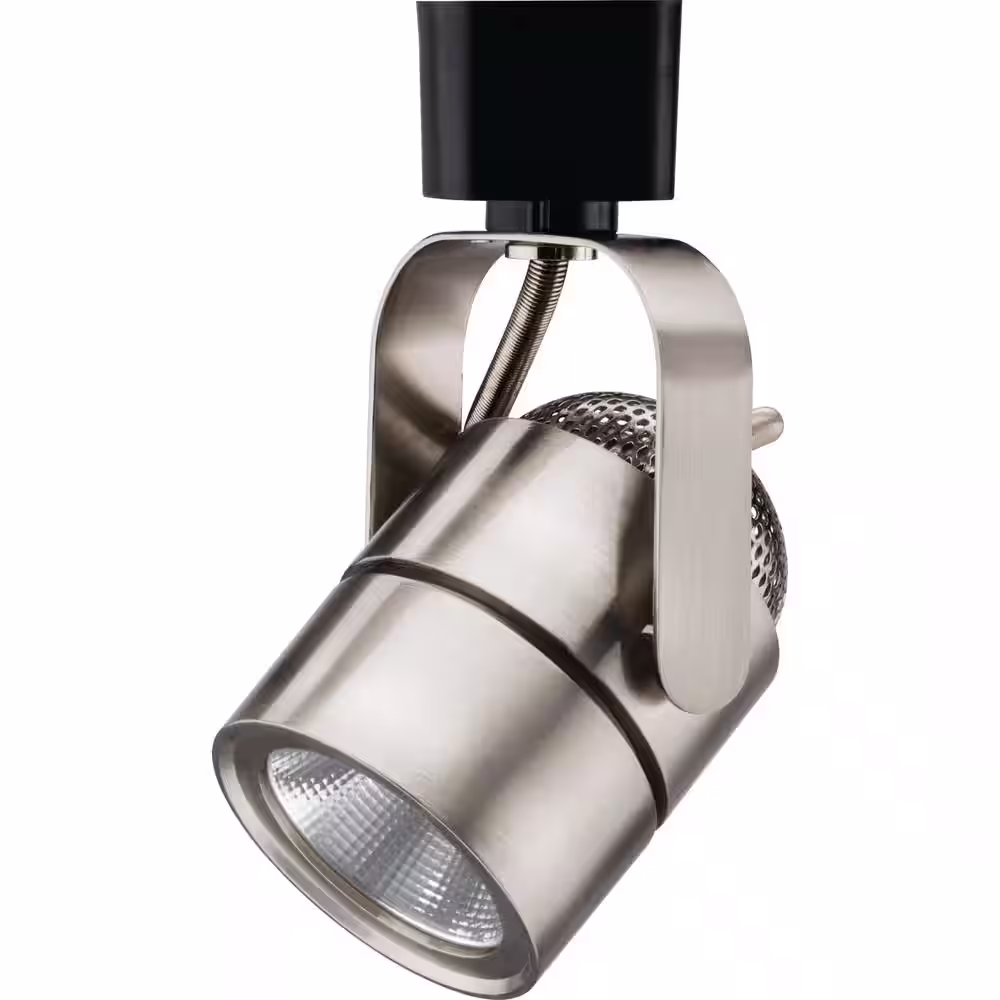 Lithonia Lighting Brushed Nickel Integrated LED Linear Track Round Back Head Light Fixture