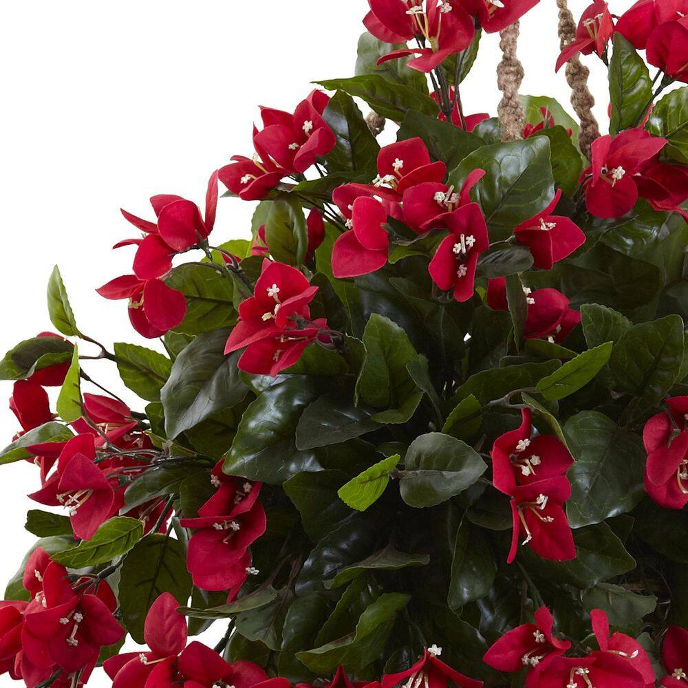 Nearly Natural Artificial Bougainvillea Hanging Basket