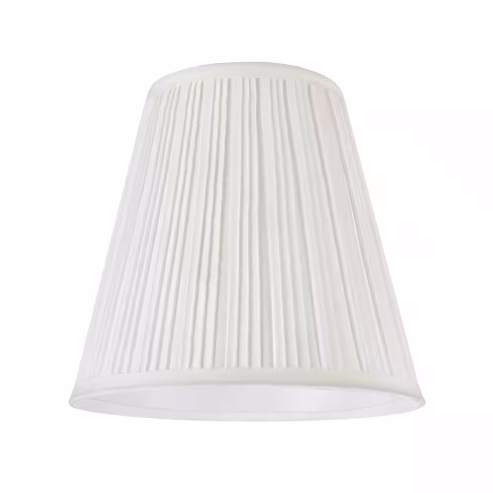 Aspen Creative Corporation 9 in. x 8.5 in. Off White Pleated Empire Lamp Shade