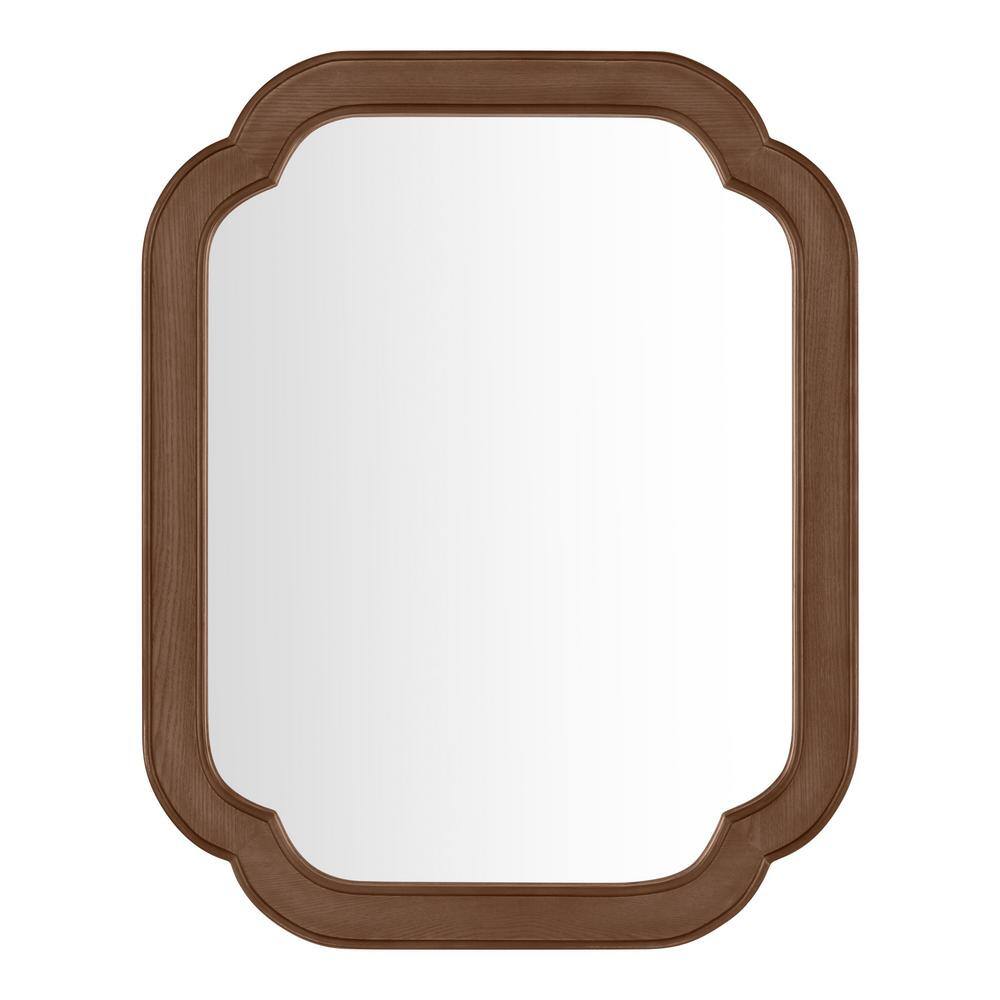 StyleWell Medium French Country Dark Brown Wood Framed Mirror (24 in. W x 30 in. H)