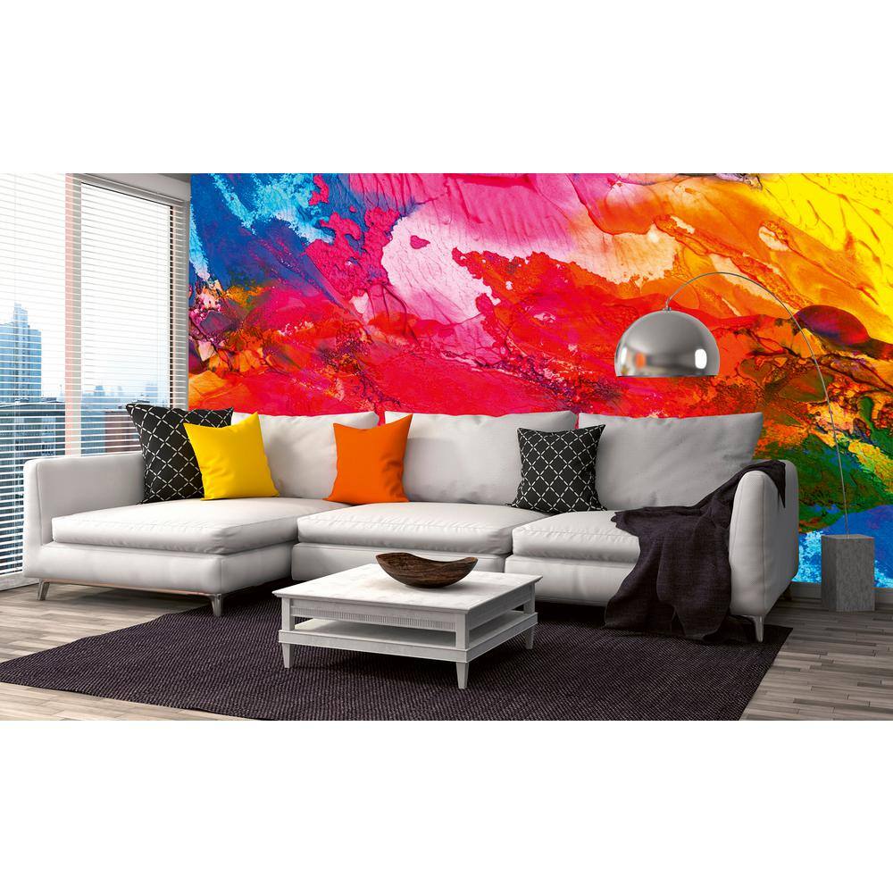 Dimex Scenic Abstract Painting Cityscapes Wall Mural