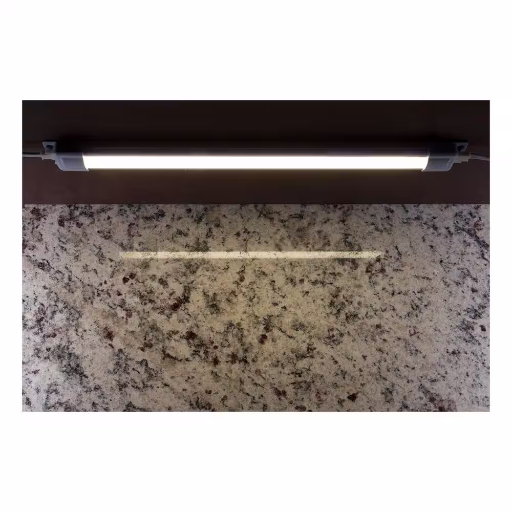 Enbrighten Premium Plug-In 36 in. LED White Under Cabinet Light, Linkable
