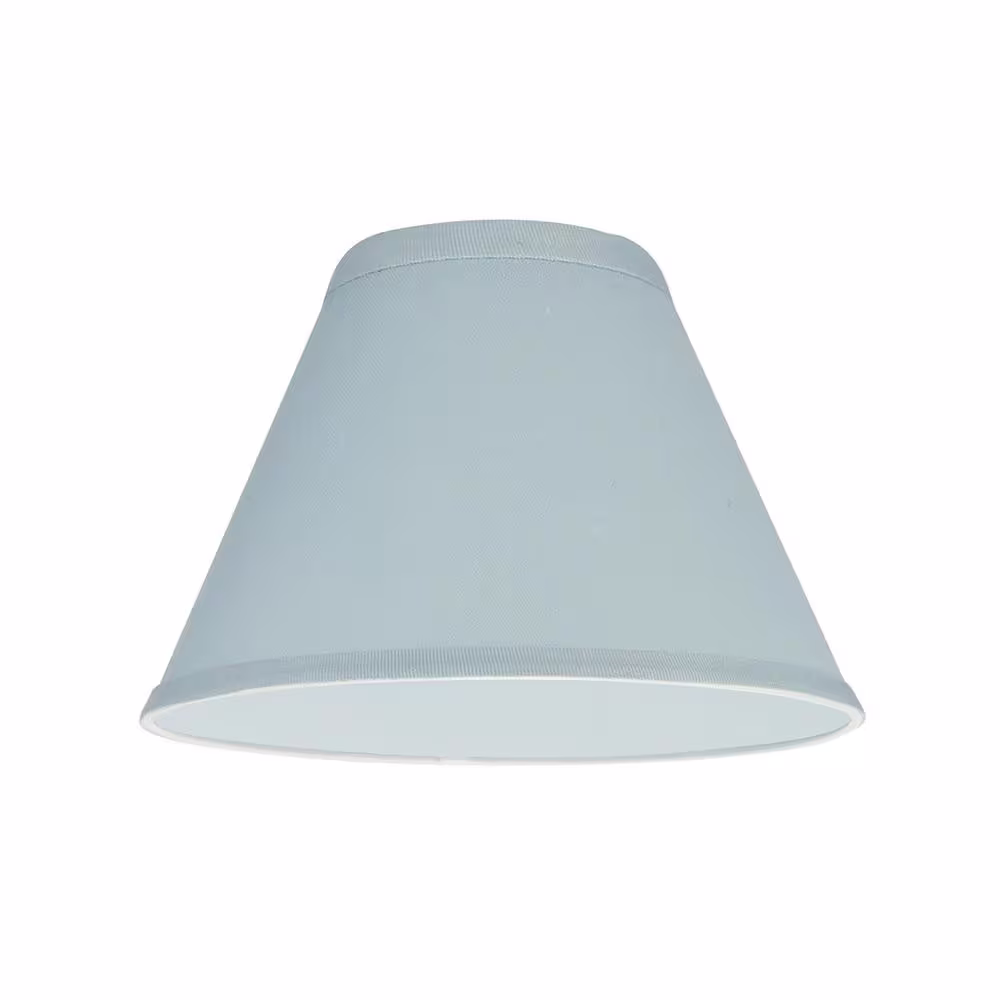 Aspen Creative Corporation 9 in. x 6-1/2 in. Light Blue Hardback Empire Lamp Shade
