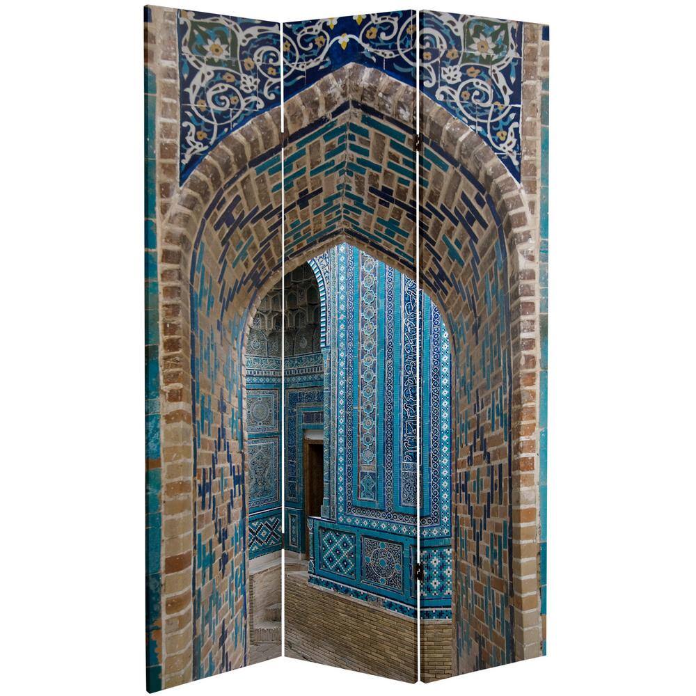 Oriental Furniture 6 ft. Printed 3-Panel Room Divider