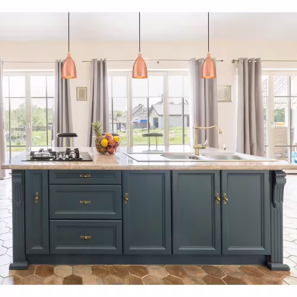 Westinghouse 1-Light Hammered Copper Mini Pendant