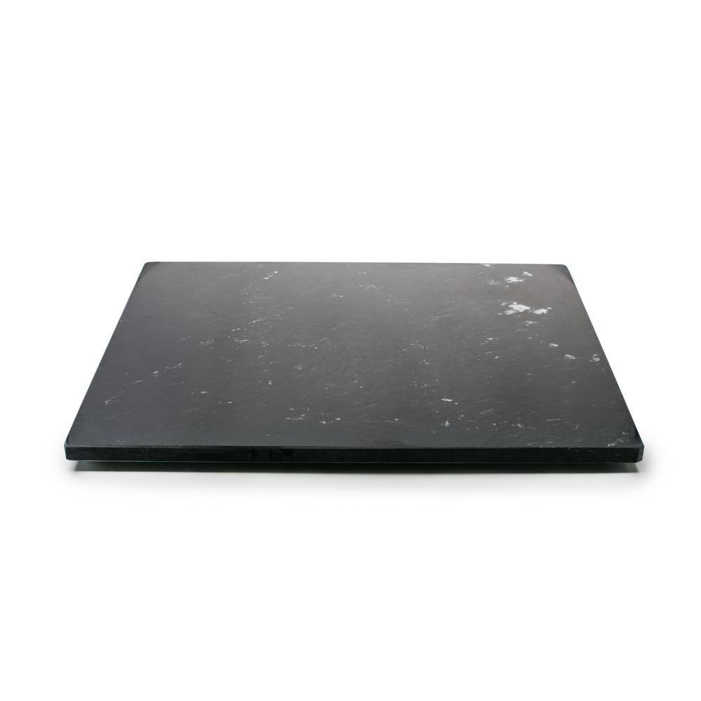 Fox Run 12 in. x 16 in. Black Marble Pastry Board