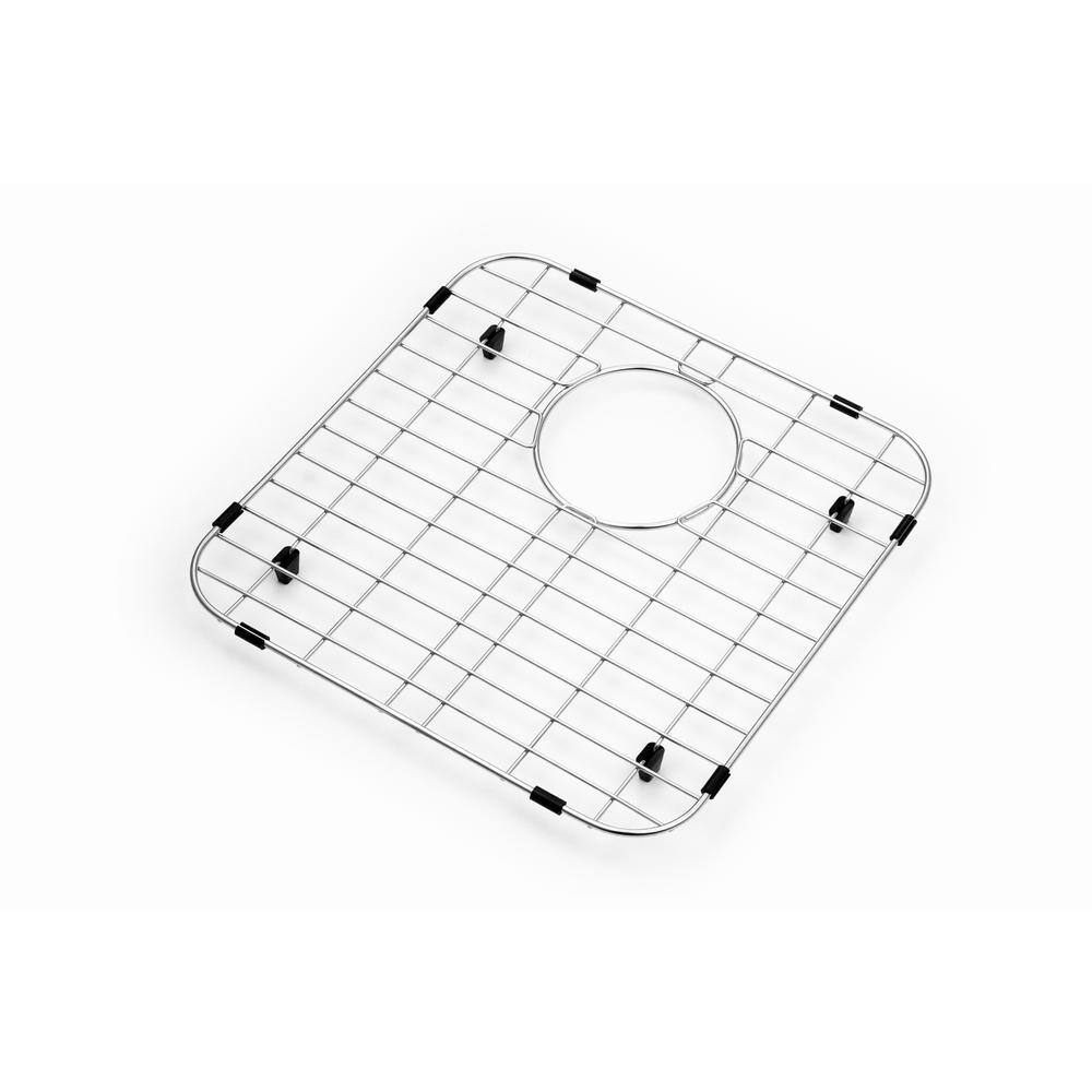 HOUZER Wirecraft 14.13 in. x 14.13 in. Bottom Grid for Kitchen Sinks in Stainless Steel