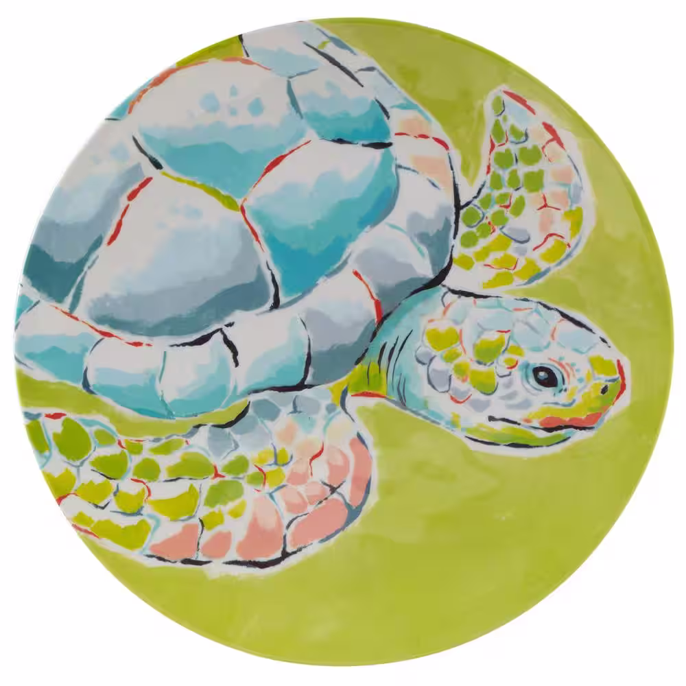 Certified International Deep Sea 12-Piece Multicolored Melamine Dinnerware Set (Service for 4)