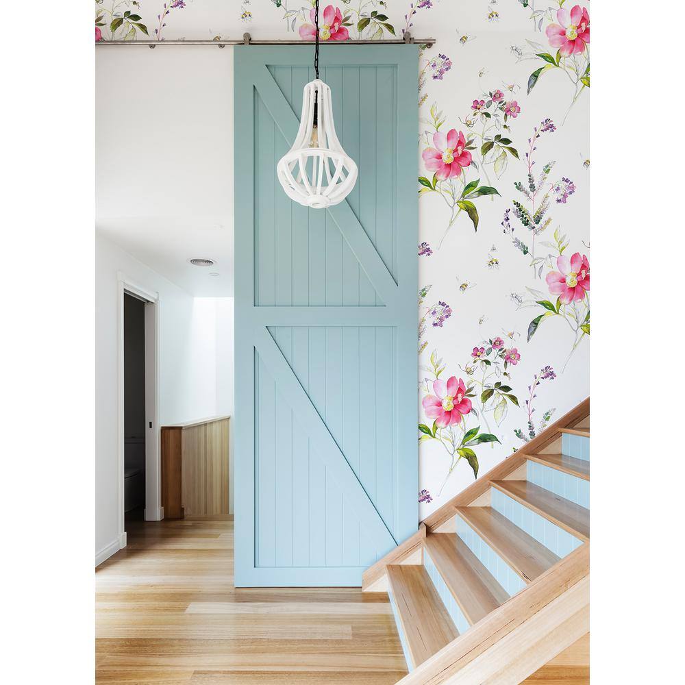 None Pink Sinclair Flowers Wall Mural