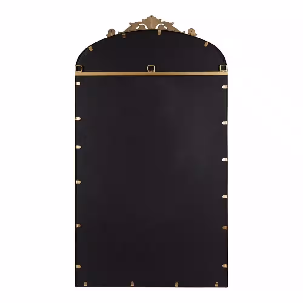 Kate and Laurel Arendahl 23.50 in. W x 42.00 in. H Gold Arch Traditional Framed Decorative Wall Mirror