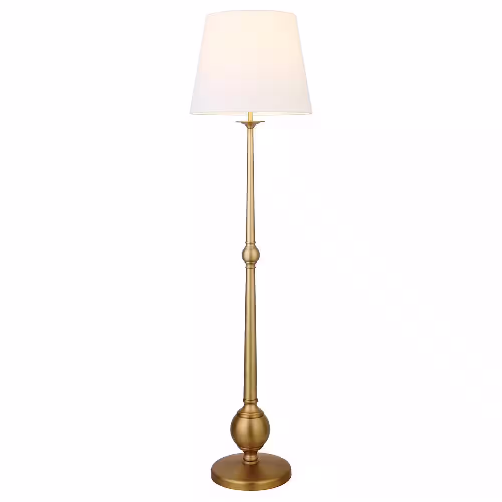 Meyer&Cross Wilmer 67.5 in. Brushed Brass Floor Lamp