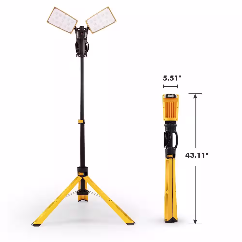 LUTEC LED 9000 Lumens Work Light with Tripod