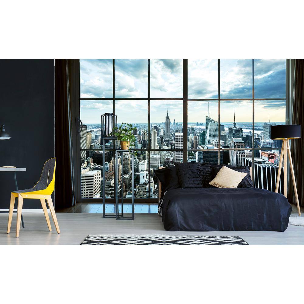 Dimex Industrial Manhattan Window View Farm and Country Wall Mural
