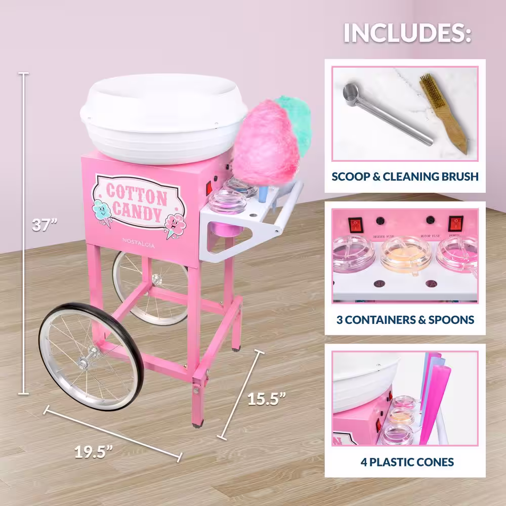 Nostalgia Professional Cotton Candy Cart